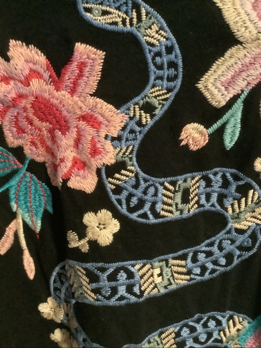 Perfect condition!  Johnny Was embroidered dreamer cotton shirt - Picture 3 of 7